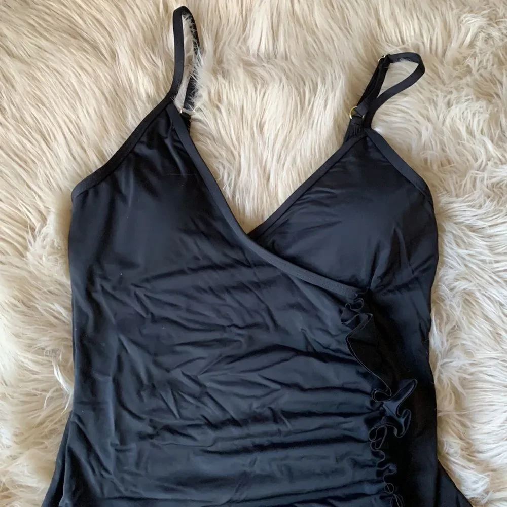 Designer One Piece Swimsuit black S